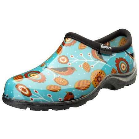 Sloggers Women's Garden/Rain Shoe, Turquoise, Size 6 5123BRDTQ06